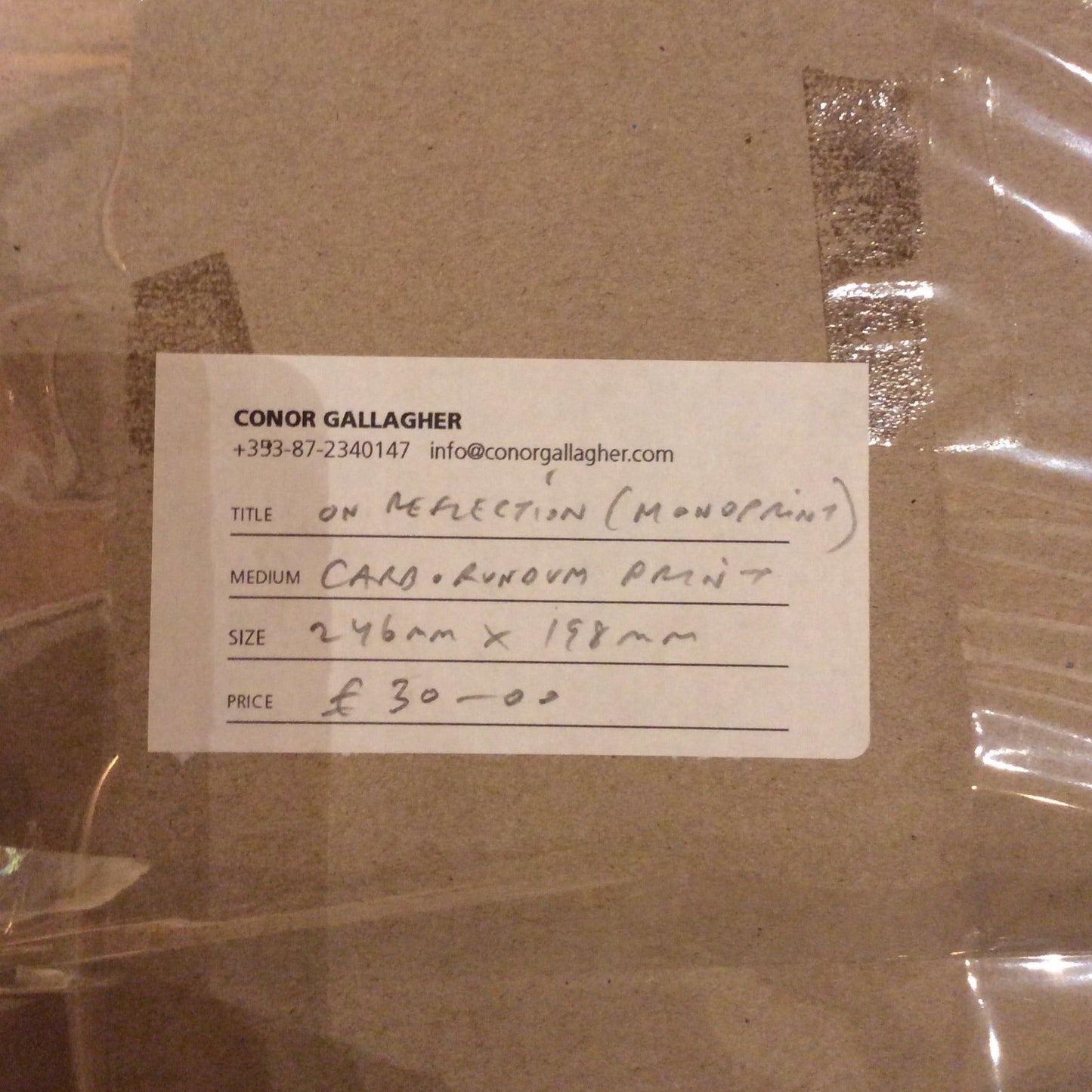 On Reflection (Monoprint) 246mm x 198mm