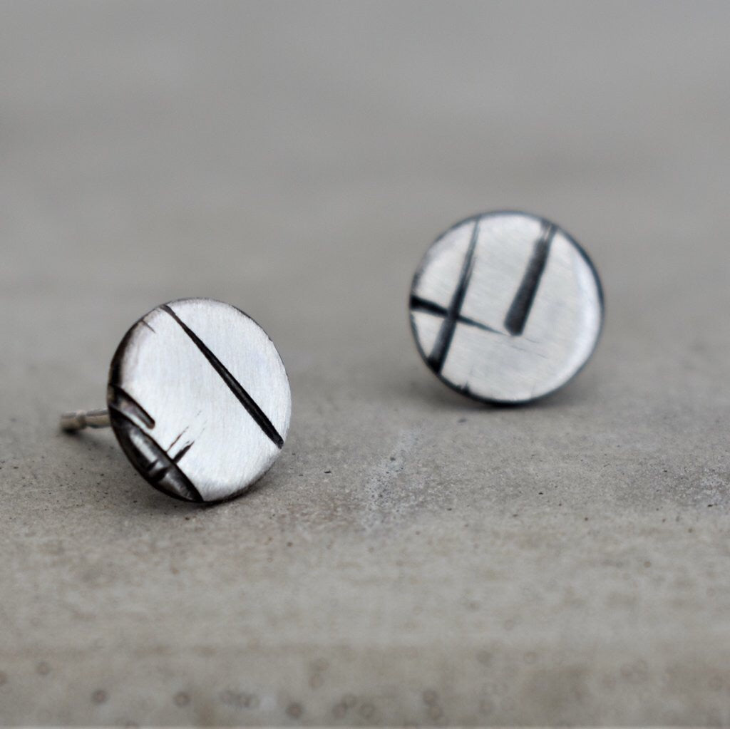 A Maze In Stud Earrings